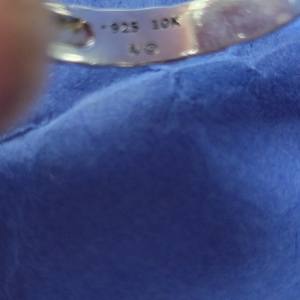 ❤ 925-SILVER AND 10K GOLD RING SIZE 7 - Picture 15 of 15